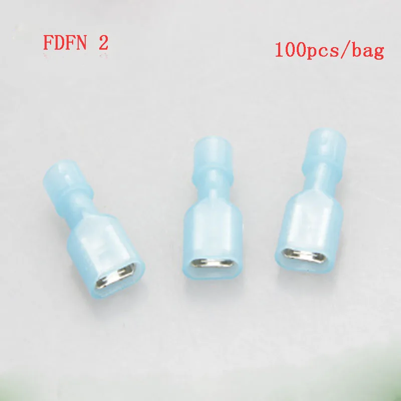 

FDFN2 100pcs Nylon male and female Cable Connectors Crimp wire Terminals full-Insulating joints free shipping