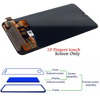

Amoled LCD Screen For Xiaomi Mi CC9 CC 9 Lcd Display Touch Screen with Fingerprint Sensor For Mi 9 Lite Display Tested Lcds