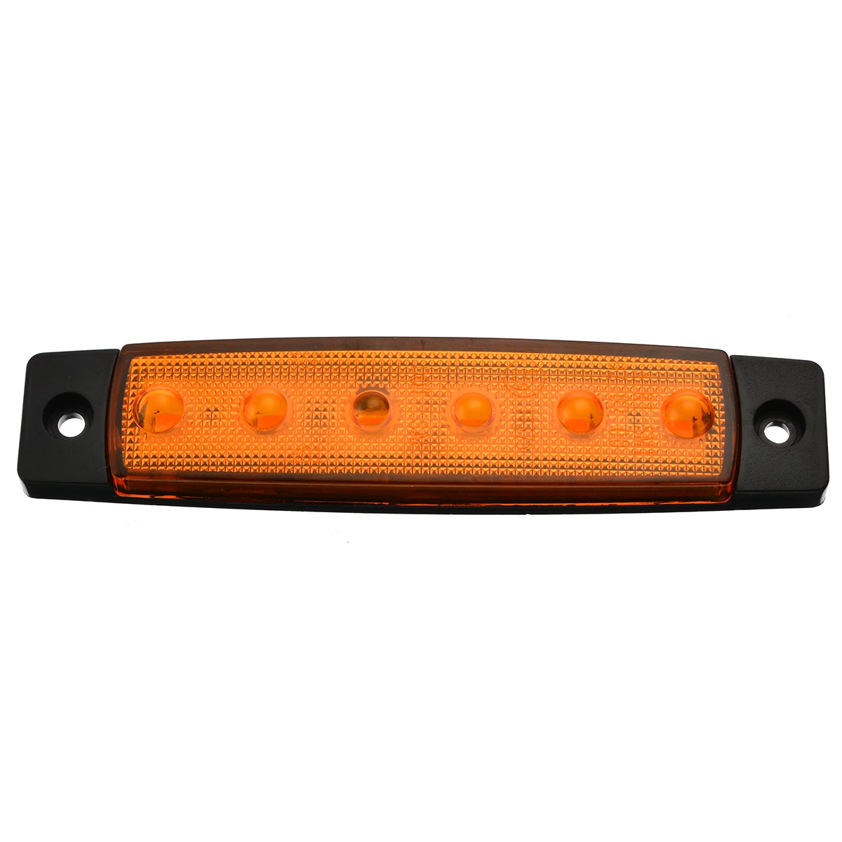 10pcs Amber Car External Lights LED 12V 6LED Auto Car Bus Truck Wagons Side Marker Indicator Trailer Light Rear Side Lamp