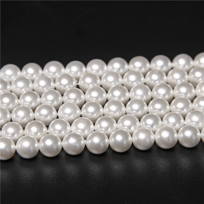 Wholesale 5Pcs Round Natural Pearl Pave CZ Real White Pearl Beads Bracelet BJ152 