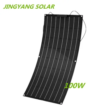 

100w etfe thin film Monocrystalline Lightweight 100 Watt Flexible Solar Panel for Marine & RV/Boat/Other Off Grid Applications