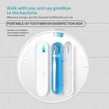 

Multifunction UV Sterilizer Disinfection Box Automatic UV Sterilizer For Toothbrush Household Toothbrush Sterilizer Box Home