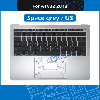 

New Space Grey US Layout A1932 Top Case for Macbook Air Retina 13" A1932 Topcase Palmrest w/ Keyboard + Backlight 2018 MRE82