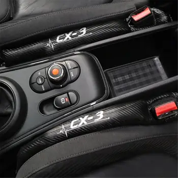 

1pcs Carbon Fiber Leakproof Protective Seat Gap Car Cover Pad for Mazda CX-3 CX3 2017 2018 Car Styling Accessories Car Styling