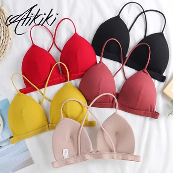 

Front closure Seamless Soft Bras for Women Thin Strap Wireless Push Up Bra Backless Comfort Underwear Bralette Sexy Lingerie