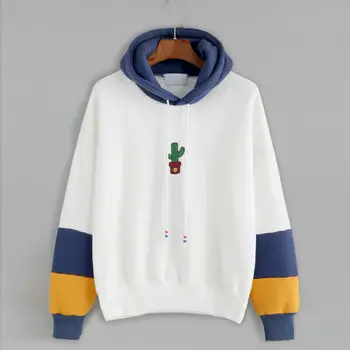 

Women Casual Cactus Print Hoodie Sweatshirt Hooded Pullover Tops Blouse Coat