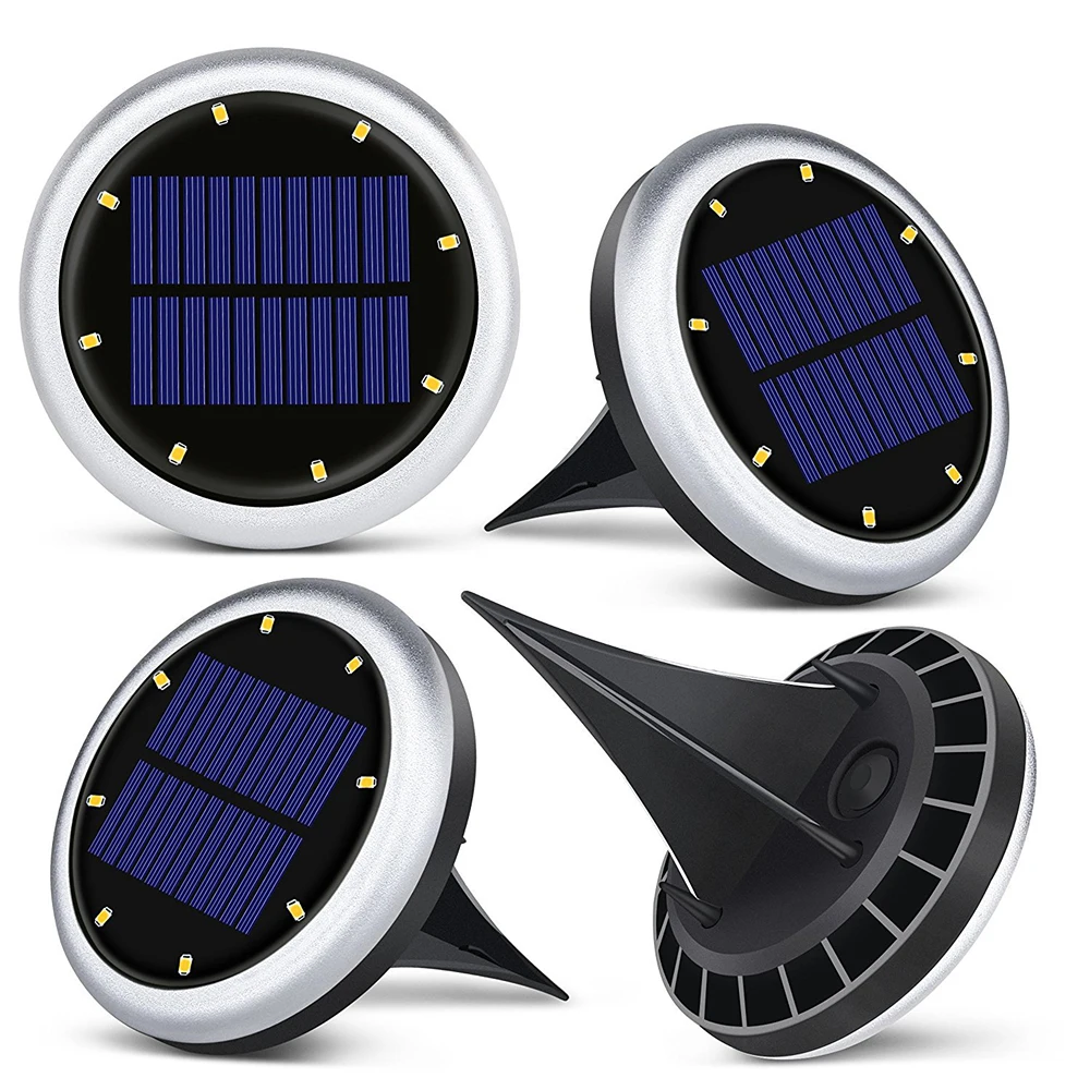

LED Solar Buried Light Waterproof Led Underground Lamps Garden Floor Deck Lights for Yard Driveway Terrace Stairs Lawn Lighting