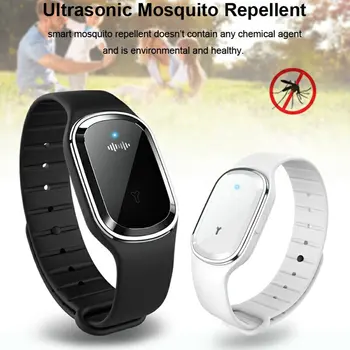 

Ultrasonic Natural Mosquito Repellent Bracelet Waterproof Pest Insect Bugs Anti Mosquito Bracelet Ultrasound Outdoor Kids