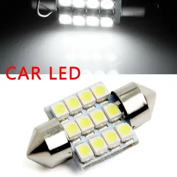 

2pcs Dome Light 31mm 12smd 1210 3528 Car Cob Dc 12v Interior Car Car Light Lights Lamp Led Roof Interior Lamp Dome Reading C2G6