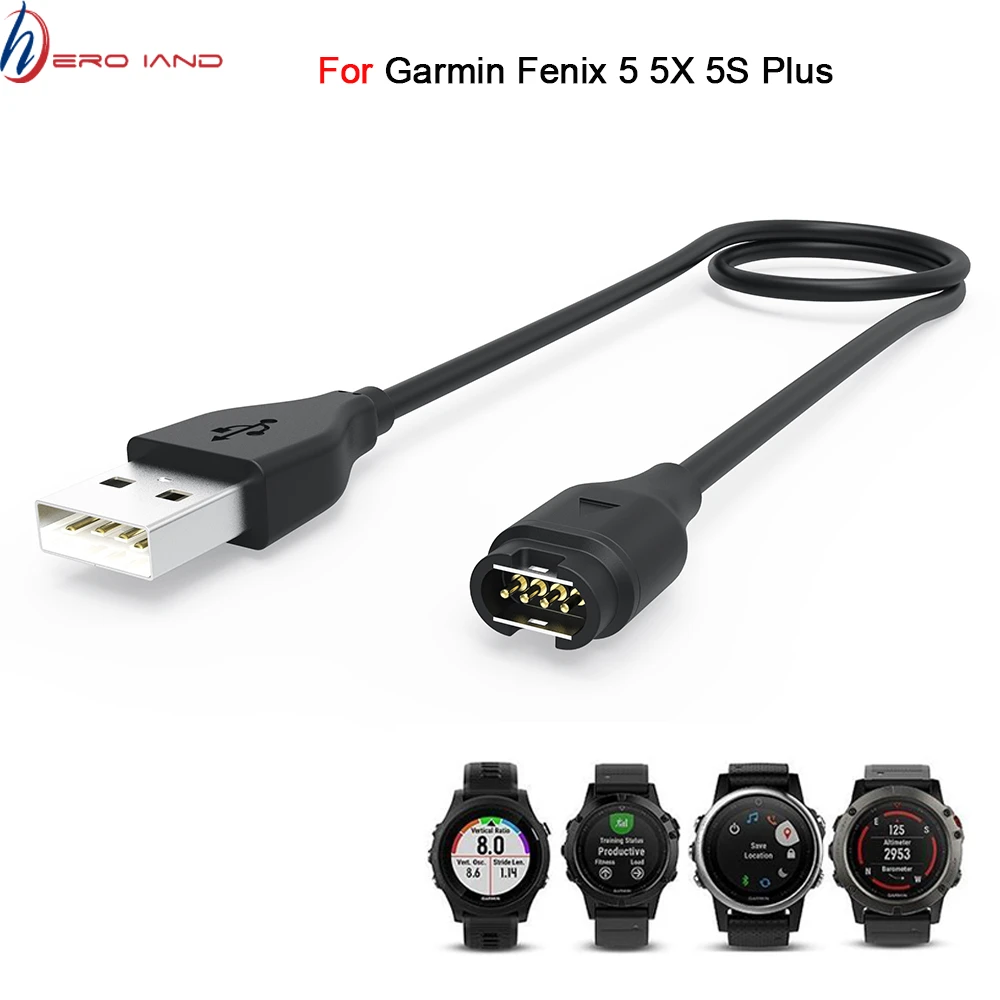 For Garmin Fenix 5 5S 5X Forerunner 935 Vivoactive 3  USB Charger Charging Cable 