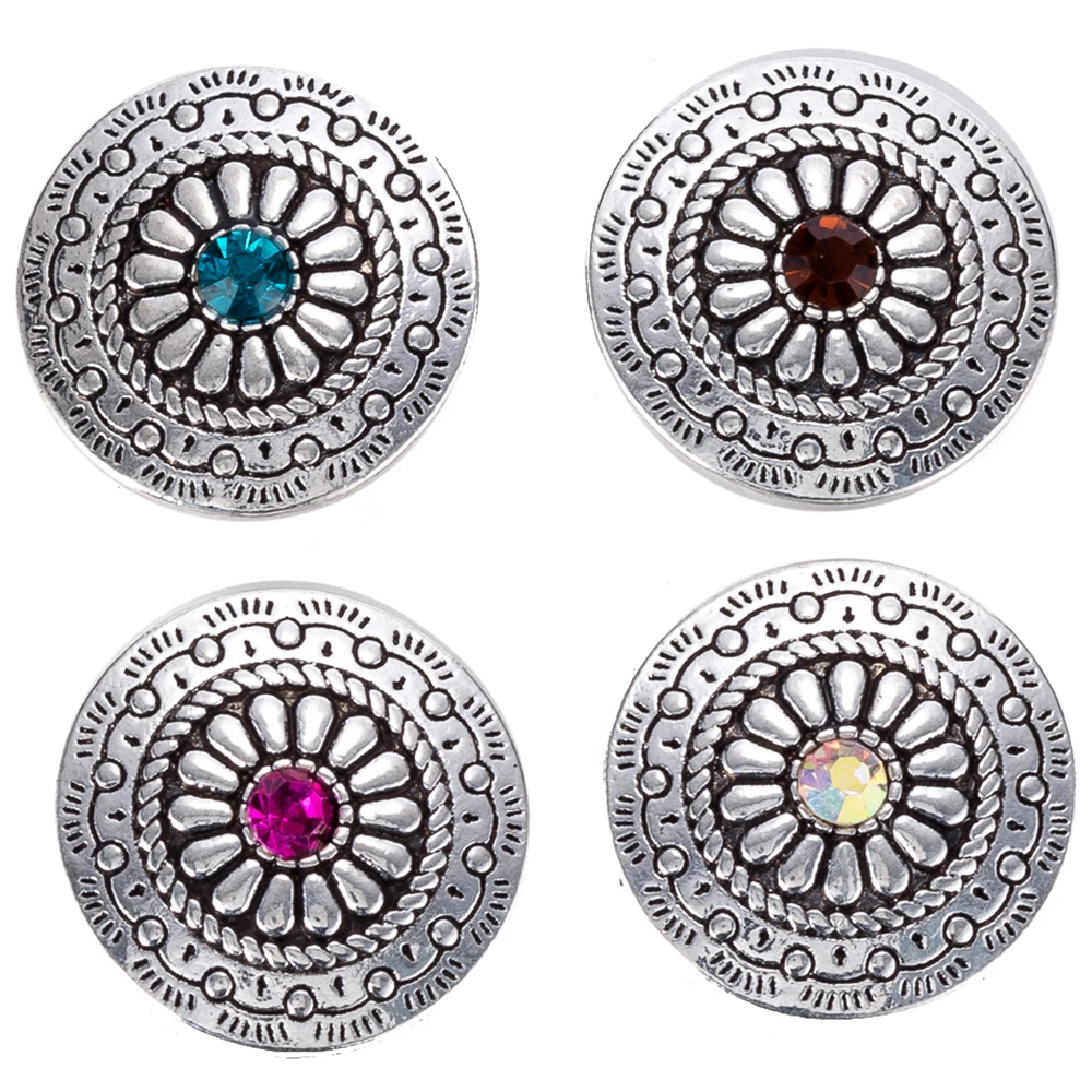 

Hot sale round metal snap button 18 mm snaps for snaps bracelets fit ginger snaps jewelry armband bracelets TZ9008