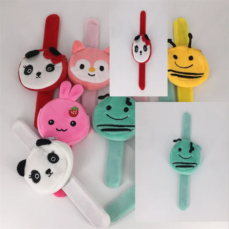 multi-designs animal Plush Purse 8cm Lady's key chain gift plush toy purse |