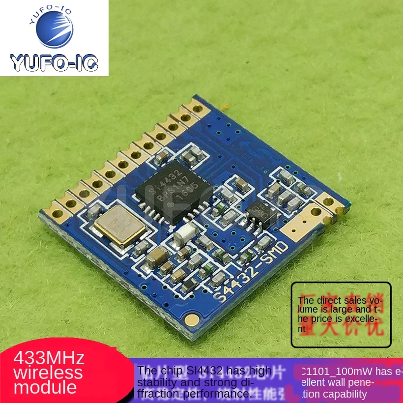 Liberi La Nave 1Pcs Modulo Wireless S4432-Smd 433Mhz Smd Cc1101 100 Mw Piccolo Volume Elettronico