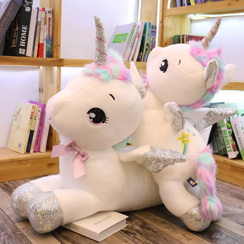 

Online Celebrity Cute Unicorn Doll Pajama Pillow Girl'S Doll Plush Toys Strip Doll
