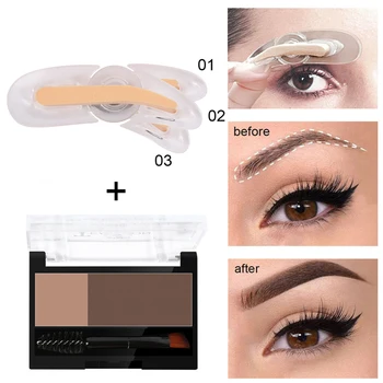 

Natural Arched Eyebrow Stamp Quick Makeup Brow Stamps Powder Pallette 5 Options Eyebrow Powder Seal Best Selling 2020 Products