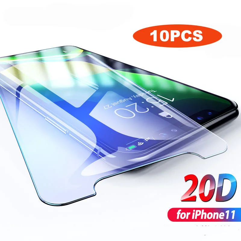 

10Pcs Tempered Glass For iPhone X XS MAX XR 4 4s 5 5s SE 5c Screen Protective Film For iPhone 6 6s 7 8 Plus X 11 Glass Protector