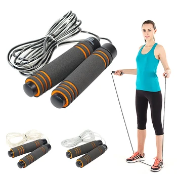 

1 PCS Durable Jump Skipping Ropes Cable Steel Adjustable Fast Speed Handle Jump Ropes Crossfit Training Boxing Sports Exercises