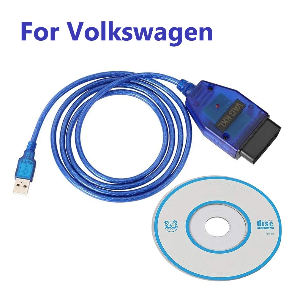 OBD2 II VAG409.1 KKL409 VAG COM диагностический кабель USB для Volkswagen VW Golf Jetta Lupo Passat Beetle Bora Polo Touran - Фото №1