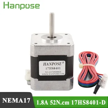 

CE certification 1pcs 4-lead Nema17 Stepper Motor 48mm length / 78Oz-in / 1.8a Nema 17 motor 42BYGH (17HS8401) motor for CNC