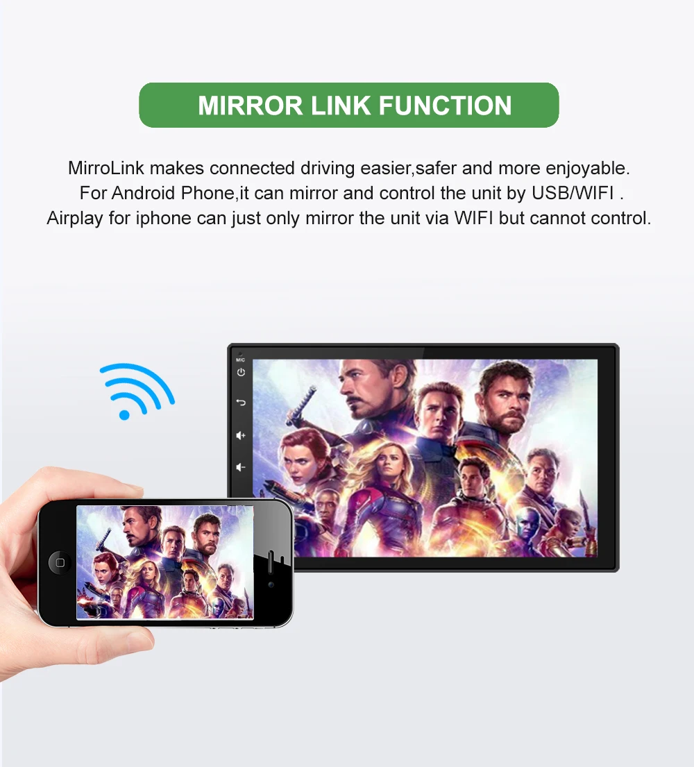 Bonroad 2Din Android 9,0 Автомобильный мультимедийный стерео плеер для Nissan для Toyota универсальный gps-навигатор Радио Видео RAM4G(без DVD