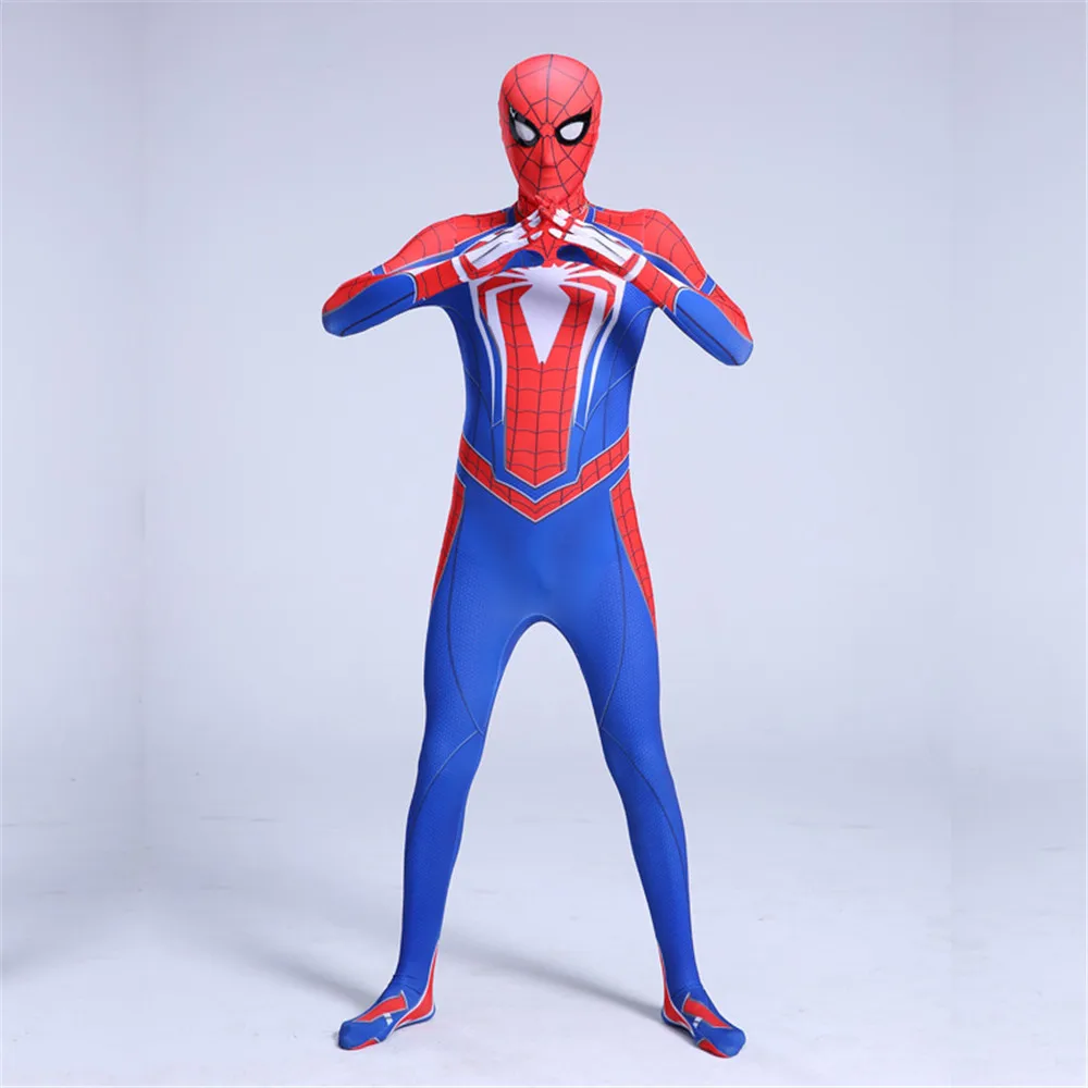Для взрослых и детей косплей PS4 INSOMNIAC Человек паук костюм комбинезон вечерние