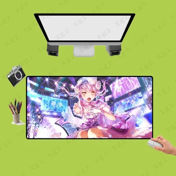 

XGZ Girl Orchestra Mouse Rubber Pad Gaming Mousepad Desk Mat Computer Gaming Non-slip Mouse Pad Gamer Play Mats XXL