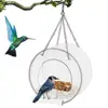 Removable Round Hanging Window Wild Bird Feeder with Suction Cups Chains Drain Holes for Garden Yard Outside Decoration HOT ► Photo 1/6