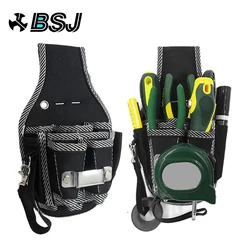 Porte tournevis 9 en 1, trousse utilitaire, sac à outils en tissu Nylon 600D de qualité supérieure pour électricien, poche pour outils à la taille, sac à ceinture 