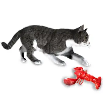 

Pet Toy Simulation Lobster Toy Catnip USB Charging Lobster Pet pillow for Kittens Chew Playing Toys Durable Electric Supplies