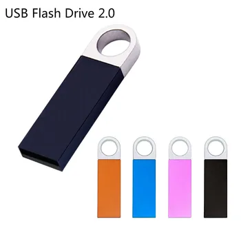 

Mini USB Flash Drive 2.0 Metal Pendrive Memory Stick 64GB 16GB 8GB 4GB 32GB Pen Drive U Disk Tailor-made Logo for Wedding Gifts