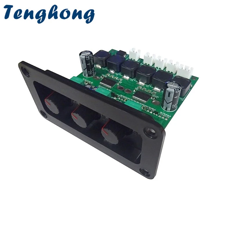 Tenghong TPA3118DD2 Subwoofer Digital Power Amplifier Board 30Wx2+60W 2.1 TPA3118D Sound Amplifiers Audio Board DIY With Panel 4pcs high precision p 97 vu meter panel tube amplifier preamp vu db power peak level meter sound pressure strap with backlight