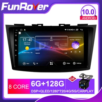 

Funrover Car multimedia dvd player android 10.0 2.5D+IPS gps For suzuki swift 2011-2017 navigation stereo autoradio video 8 CORE