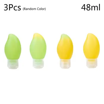 

3pcs Portable Travel Bottles Silicone Containers Refillable Tube for Shampoo Mak