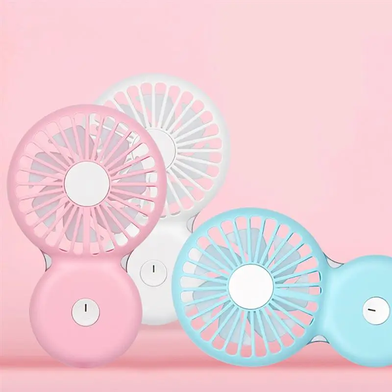 Mini Handheld Fan Cute Portable USB Personal Cooling for Home Office Outdoor Travel (Blue/Pink/White) |