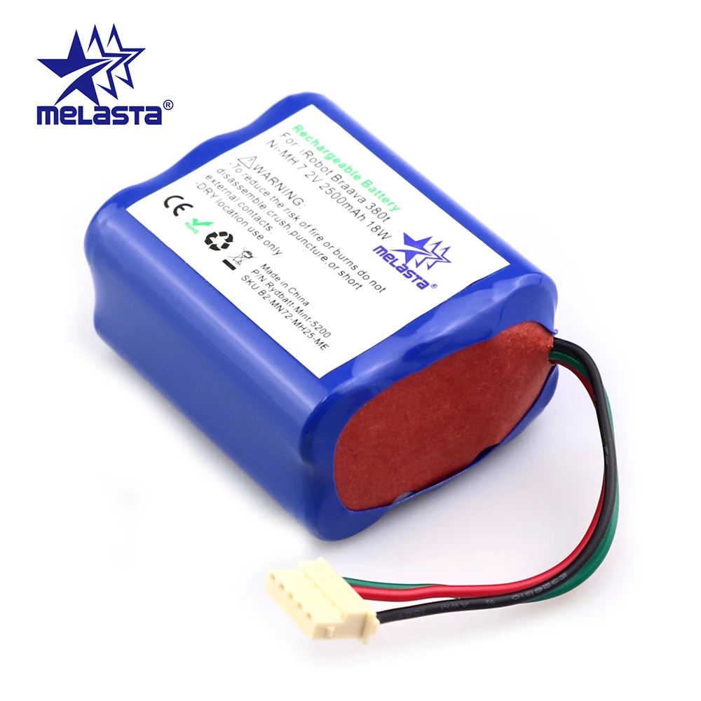 Melasta 7 2 V 2500mAh батарея для iRobot Roomba Braava 380 380T 380j Mint 5200 5200C NIMH очиститель пола/замена