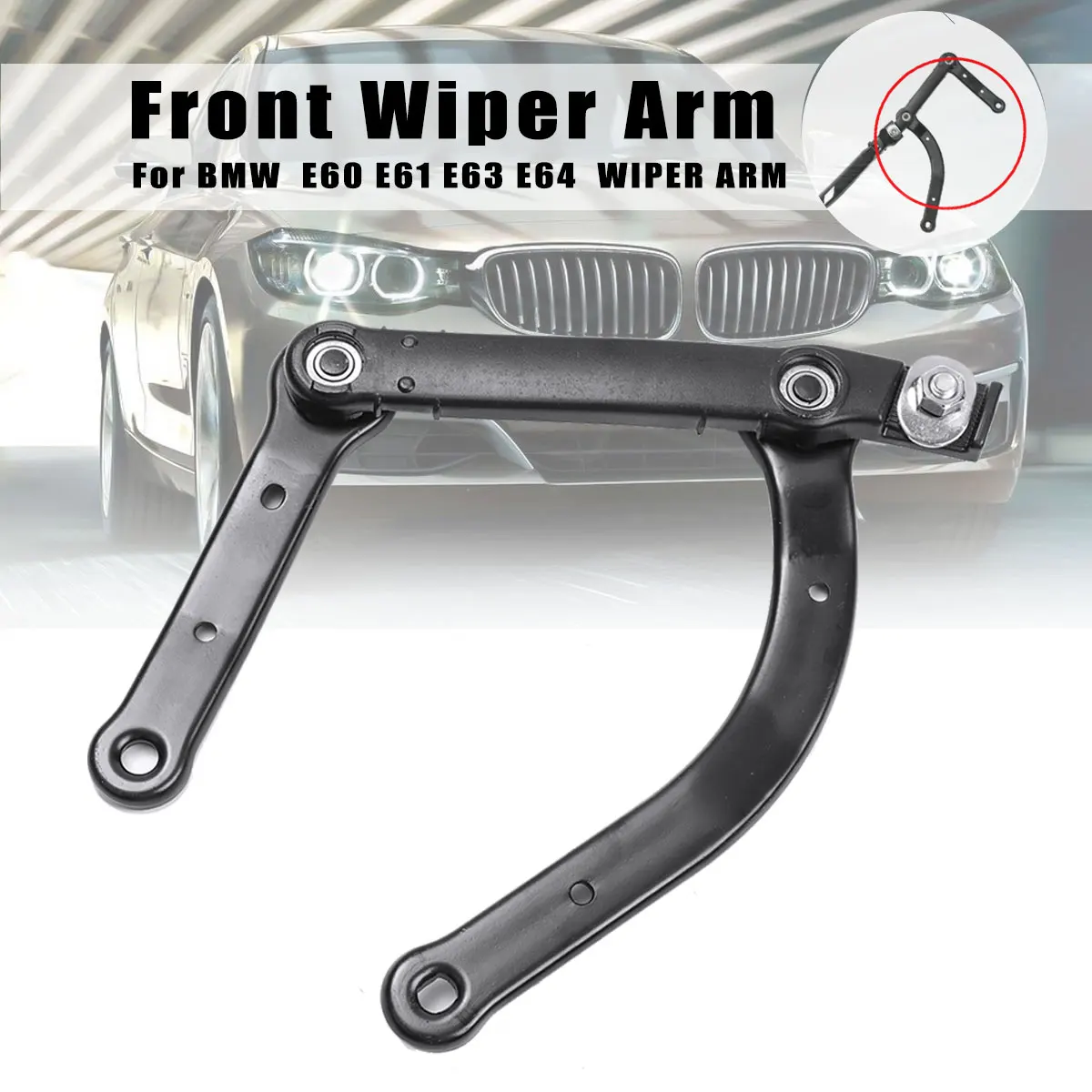 

Passenger Right Front Windshield Wiper Arm Support for BMW E60 E61 E63 E64 520I 523I 525I 530I 525D 535D 540I 545I 550I 61617185