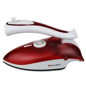 

Portable Compact Size Foldable Handle Electric Steam Iron Baseplate Steam Iron Handheld Home Travel Use