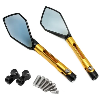 

Universal Motorcycle Mirror Accessories 8mm 10mm Rearview Mirror Blue Glass For HONDA CB500F CB500X CB600F CB650R CB900F CBF1000