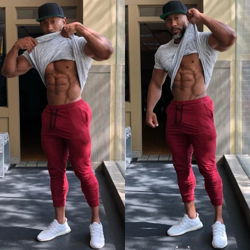 Новинка осени, мужские спортивные штаны для фитнеса, мужские спортивные штаны для бодибилдинга, тренировок, хлопковые брюки, повседневные бегуны, спортивная одежда, брюки-карандаш - Цвет: 3