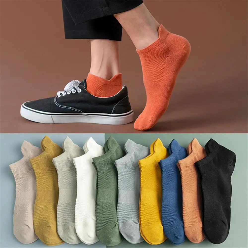 

Fashion Happy Men Boat Socks Summer Autumn Non-slip Silicone Invisible Breathable Cotton Socks Male Ankle Sock slippers Meias