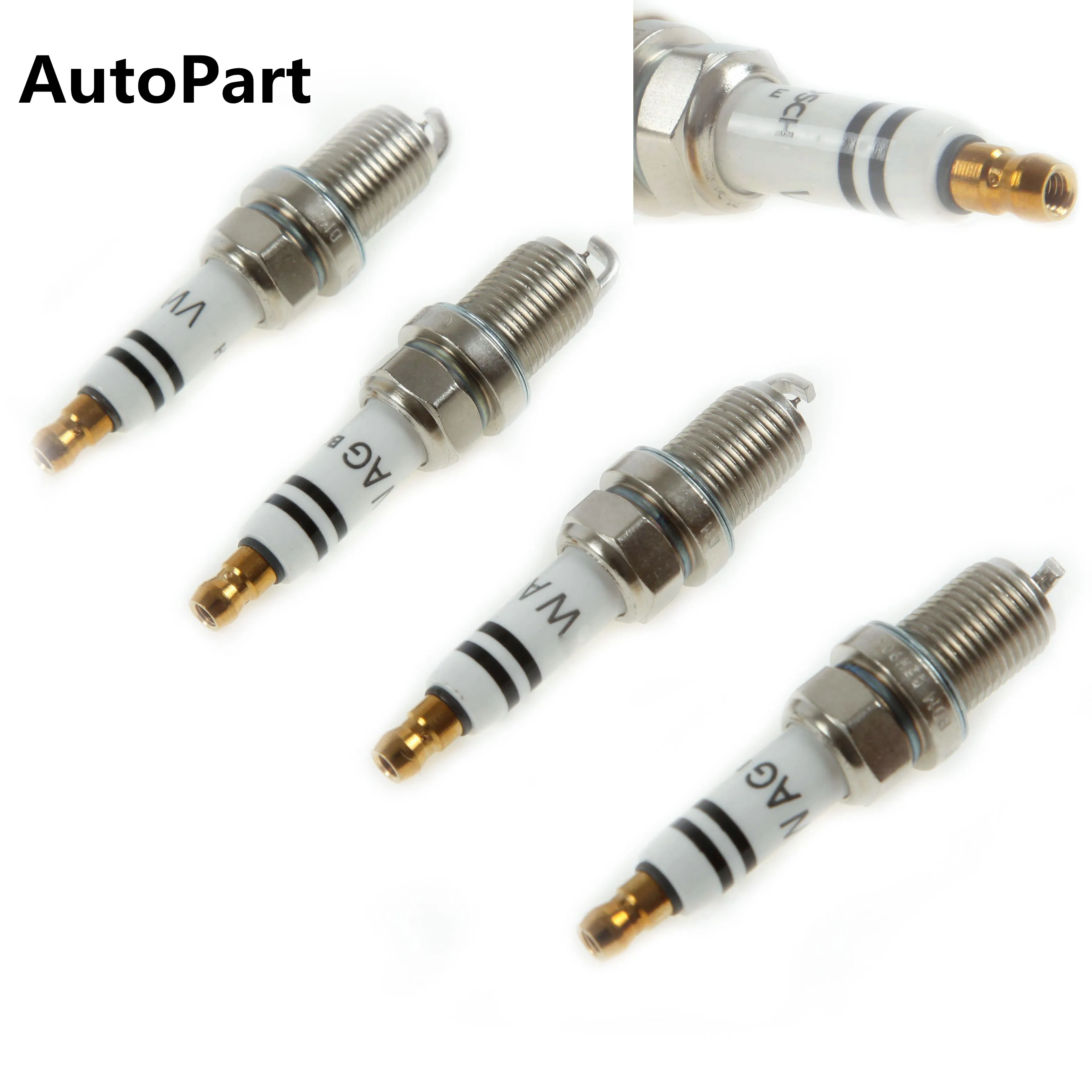 4 шт. 06H 905 611 иридиевая Свеча зажигания для VW Golf Jetta Passat Tiguan Audi A3 A4 A6 Q3 TT Allroad л 604 101 631