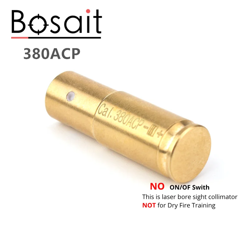 Cal 380ACP Laser Bore Sight .380 Red Laser Boresight 380 ACP Collimator