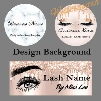 

200pcs Background Paper Design and Print for Private Logo Professional Custom Service for Eyelash Case