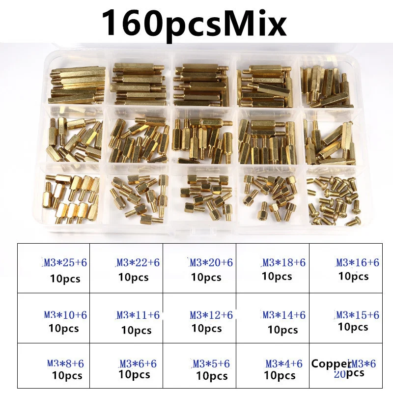 m2.5 m3 x l + 6mm, porca