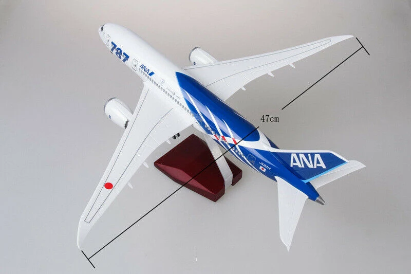 1/130 японский Airforce Boeing B787 самолет светодиодный 43 см Passanger Смола самолет W свет и колеса литой под давлением самолет