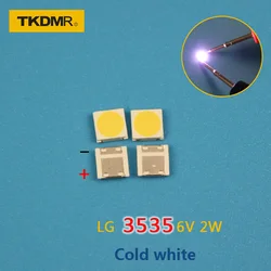 TKDMR – 30 pièces/lot, pour LG SMD LED 3535 6V blanc froid 2W pour TV/LCD, Application TV, rétroéclairage, livraison gratuite 
