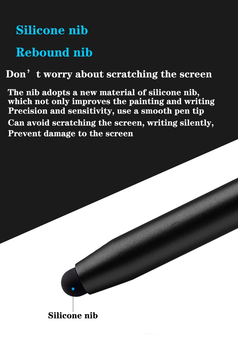14cm Universal Pencil Double Dual Silicon Head Touch Capacitive Screen Stylus Caneta Capacitiva Pen For Ipad Tablet Smartphone 14cm Universal Pencil Double Dual Silicon Head Touch Capacitive Screen Stylus Caneta Capacitiva Pen For Ipad Tablet Smartphone