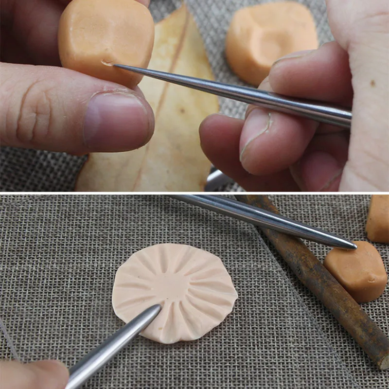 

pottery and ceramic tools Stainless Steel Fine Work Band Head Sculpture Carving Polymer Clay Tool