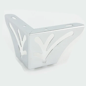 

(Pack of 4pcs) Chrome Cabinet Table Legs Sofa Bed Feet Chair Furniture Nickle Stand Leg H=75mm