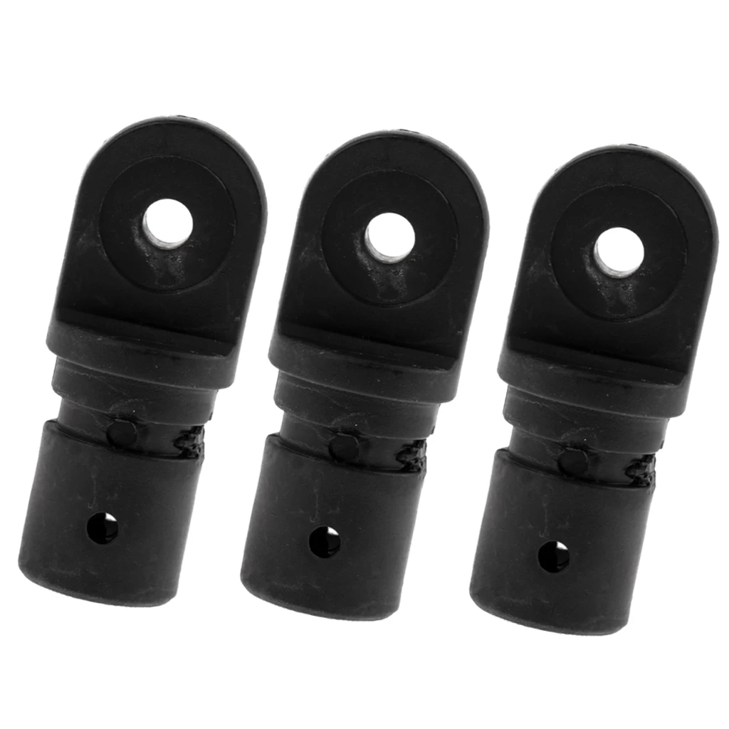 3xNylon Marine Boat Bimini Top Fitting 22mm Internal Insert Tube Eye End Cap